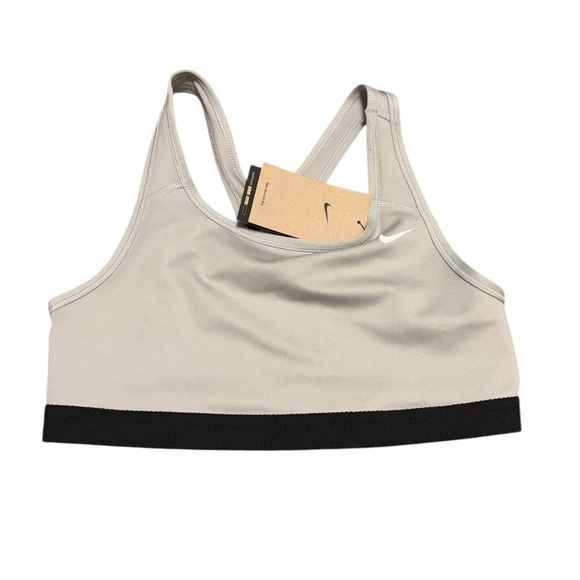 NWT Nike Girls Racerback Gray Sports Bra- Size XL - Picture 1 of 4